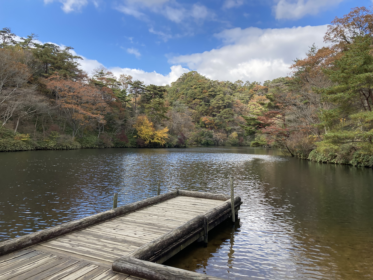 穂高湖の秋